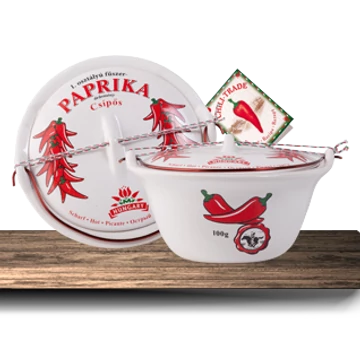 Kerámia bogrács 1x100g csípős fűszerpaprika őrleménnyel