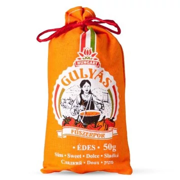 Gulyás fűszerpor vászonzsákban édes 50g 