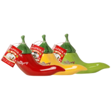 Mázas kerámia piros + 1X50g édes fűszerpaprika őrlemény