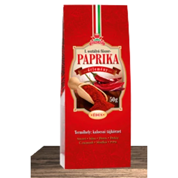 Fűszerpaprika őrlemény papírdobozban édes 1X50g