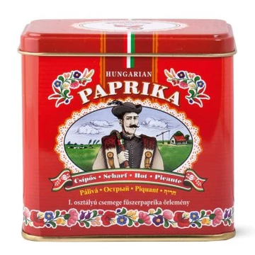 I. osztályú fűszerpaprika őrlemény fémdobozban erős 100g