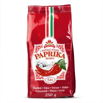 I. osztályú fűszerpaprika őrlemény édes 250g BOPP tasakban