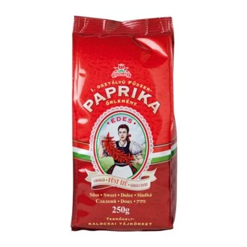 Füst ízű fűszerpaprika őrlemény édes 250g papírtasakban