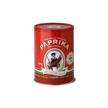 I. osztályú fűszerpaprika őrlemény csípős füst ízű 400 g dobozban