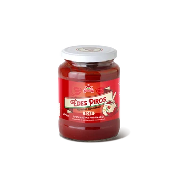 ÉDES PIROS Pépesített paprikakrém 700 g üveges