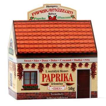 Díszdobozos paprikamúzeum 1x50 g édes fűszerpaprika őrlemény