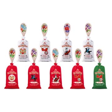 Füst ízű fűszerpaprika őrlemény csípős 1x100g vászonzsákban fakanállal