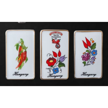 Porcelán hűtőmágnes, kép (1db)