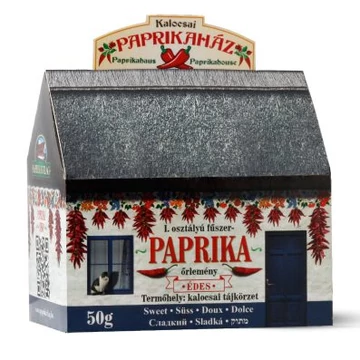 Díszdobozos paprikaház 1x50g édes fűszerpaprika őrlemény