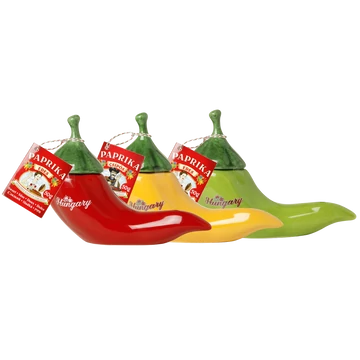 Mázas kerámia piros  + 1x50g csípős fűszerpaprika őrlemény