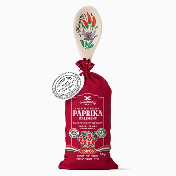 Fűszerpaprika őrlemény fakanalas vászonzsákban 50g csípős