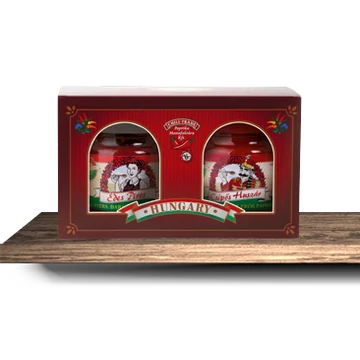 Paprikakrém 1x210g édes 1x210g csípős dobozban