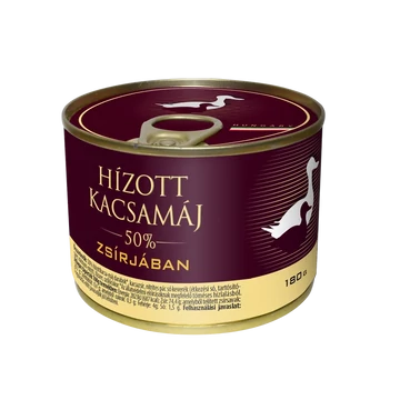 Hízott Kacsamáj zsírjában, 180g (konzerv)