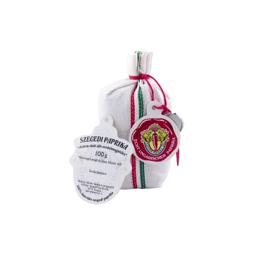 Szegedi paprika eredetvédett, édes,100g vászonzsákban