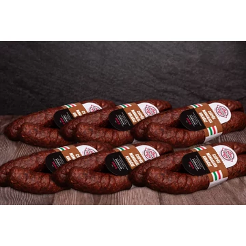 Tóalmási Csípős Füstölt Mangalica Szárazkolbász Csomag Nitritmentes 6 pár