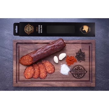 Tóalmási CSEMEGE kézműves Sertés szalámi díszdobozban (420g)