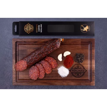 Tóalmási Csípős kézműves Szarvas szalámi díszdobozban (390g)