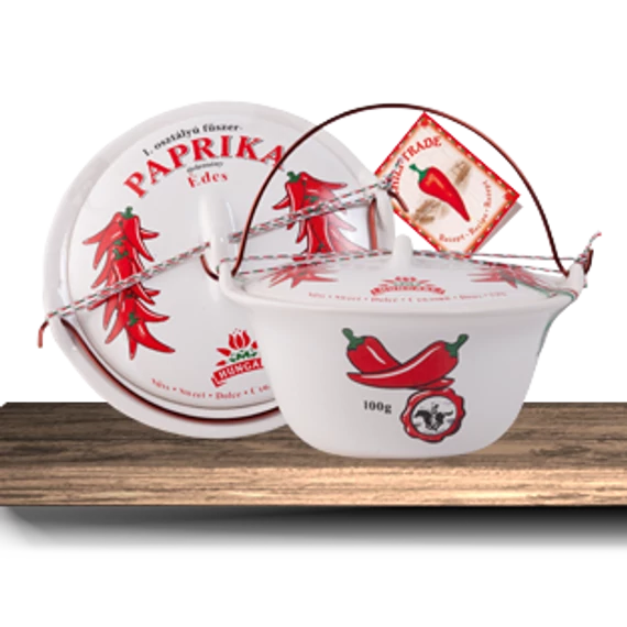 Kerámia bogrács 1x100g édes fűszerpaprika őrleménnyel