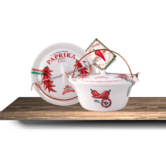 Kerámia bogrács 1x50g édes fűszerpaprika őrleménnyel