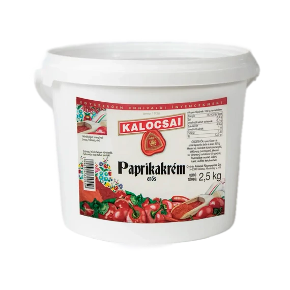 Kalocsai erős paprikakrém 2500g