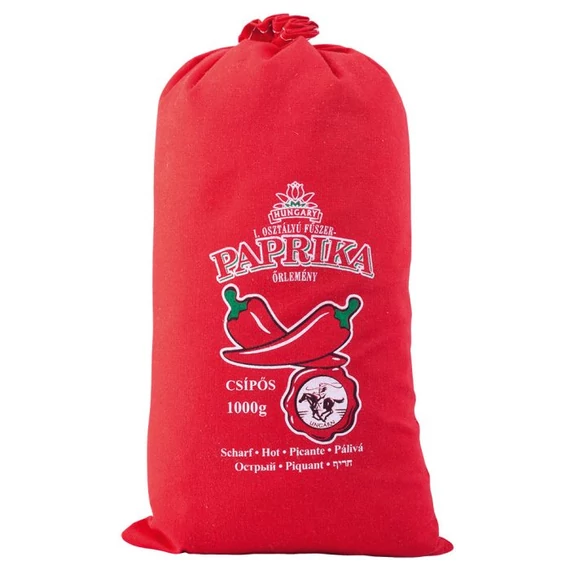 I. osztályú fűszerpaprika őrlemény erős 1000g vászonzsákban