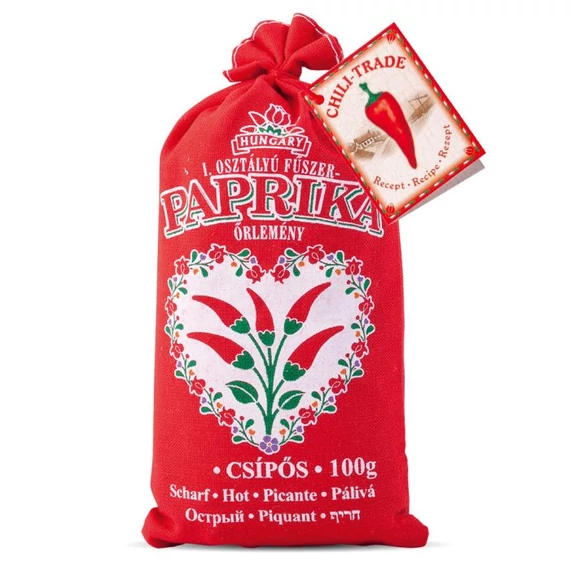 I. osztályú fűszerpaprika őrlemény erős 1x100g vászonzsák