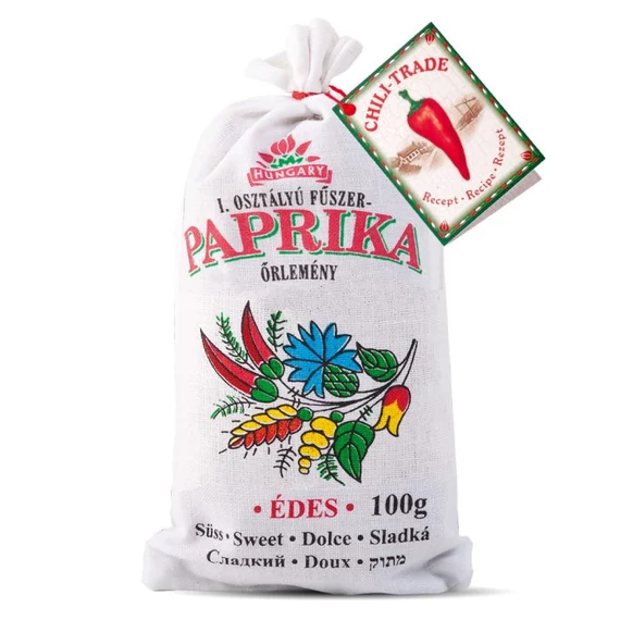 I. osztályú fűszerpaprika őrlemény édes 100g vászonzsákban