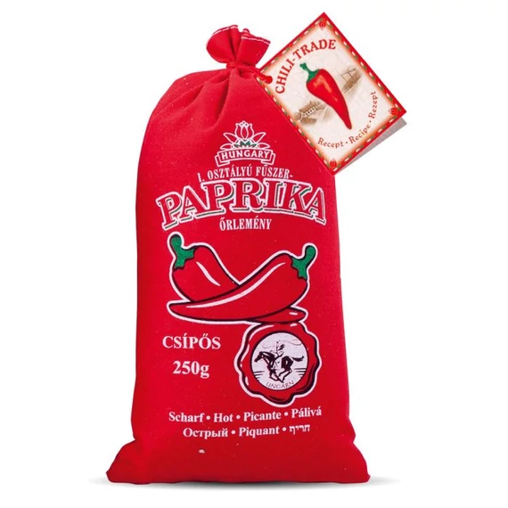 I. osztályú fűszerpaprika őrlemény erős 250 g vászonzsákban