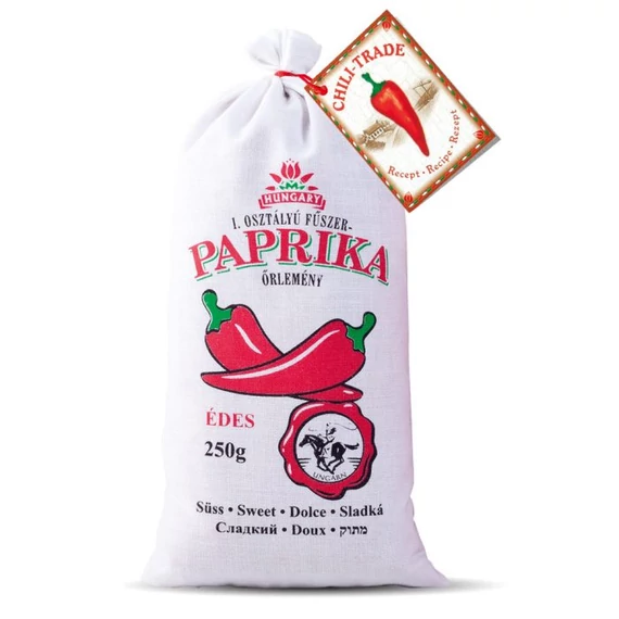 I. osztályú fűszerpaprika őrlemény édes 250g vászonzsákban