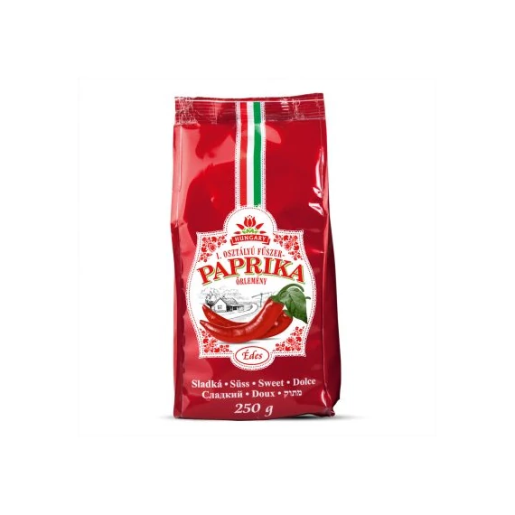 I. osztályú fűszerpaprika őrlemény édes 250g BOPP tasakban