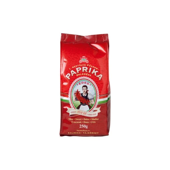 Füst ízű fűszerpaprika őrlemény édes 250g papírtasakban