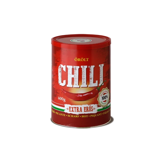 Őrölt chili paprika extra erős 400g dobozban