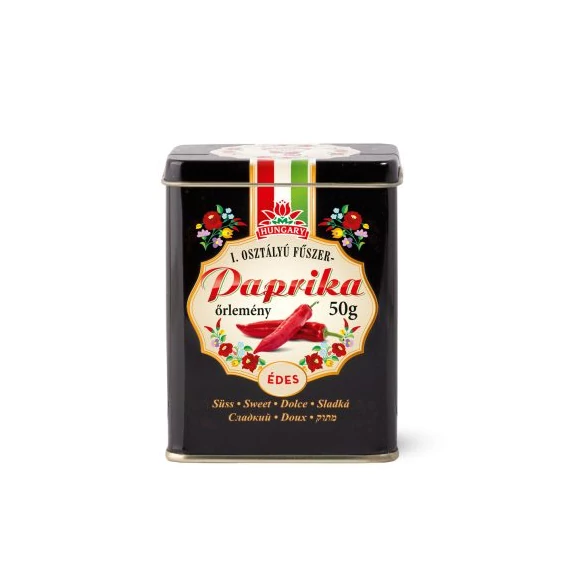 Fűszerpaprika őrlemény fém díszdobozban 50g édes (fekete)