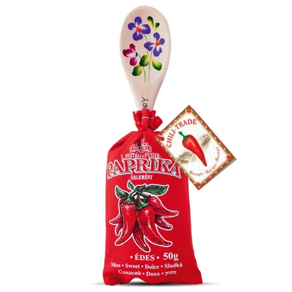 I. osztályú fűszerpaprika őrlemény fakanállal édes 1X50 g vászonzsákban