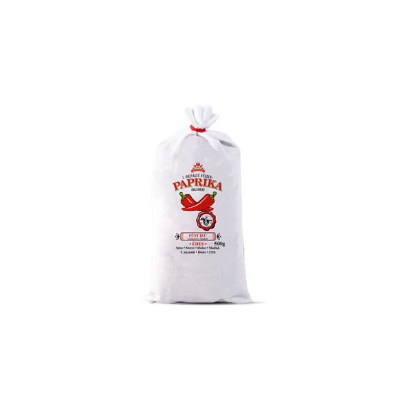 Füst ízű fűszerpaprika őrlemény édes 500g vászonzsákban