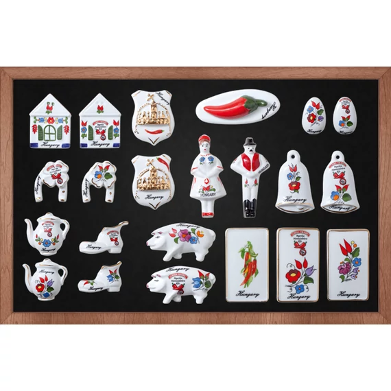 Porcelán hűtőmágnes, malac (1db)