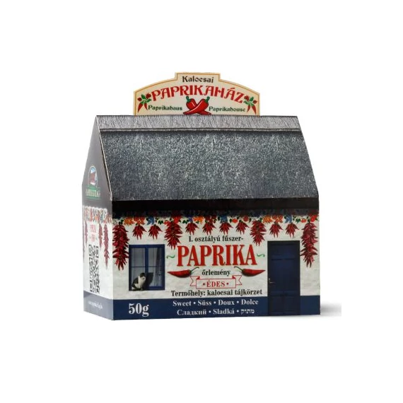 Díszdobozos paprikaház 1x50g édes fűszerpaprika őrlemény
