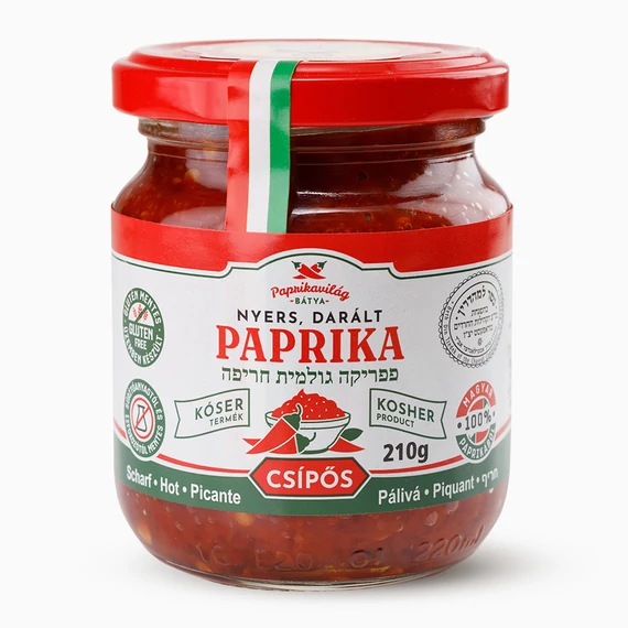 Csípős Huszár erős paprikakrém 210g, Kosher