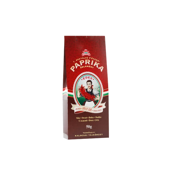 Füst ízű fűszerpaprika őrlemény papír díszdobozban édes 50g