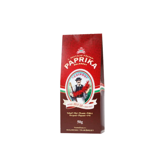 Füst ízű fűszerpaprika őrlemény papírdobozban erős 50g