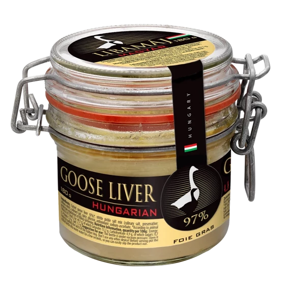 Magyar Libamáj, 180g (csatos üvegben)