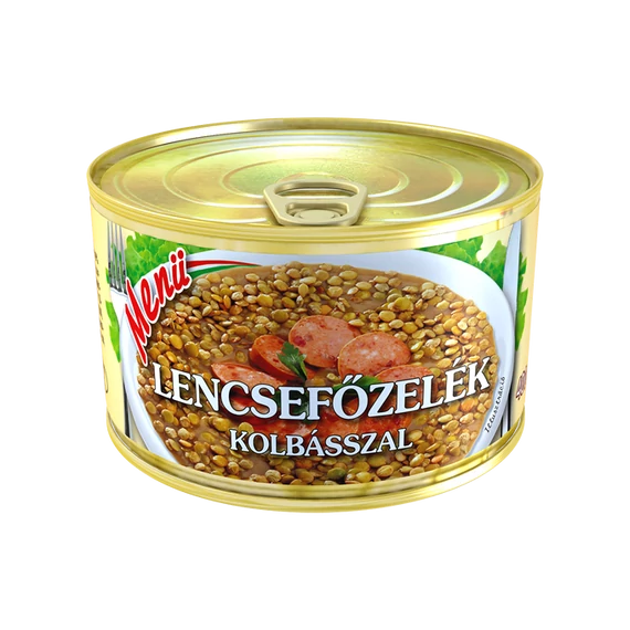 Lencsefőzelék kolbásszal, 400g (Menü)