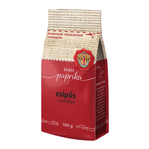 Szegedi I. osztály őrölt paprika csípős 100 g