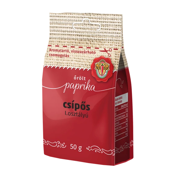 Szegedi I. osztály őrölt paprika csípős 50g