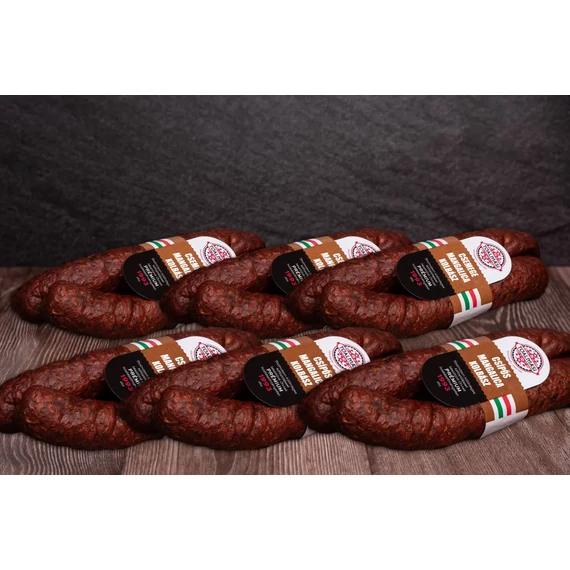 Tóalmási Vegyes Füstölt Mangalica Szárazkolbász Nitritmentes 6 pár