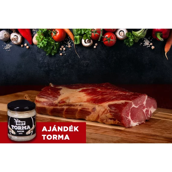 Tóalmási füstölt tarja (1,6kg) + AJÁNDÉK 1 db HEIT Natúr ecetes torma (200g)